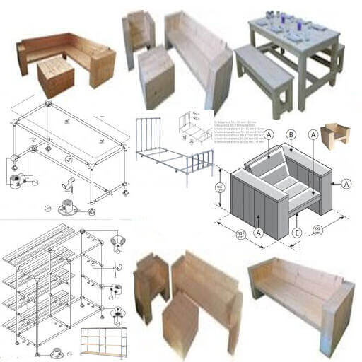 Scaffolding Wood And Tubes For Furniture Free Plans And