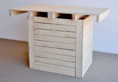 For use with bar stools, high table homemade from pallets.