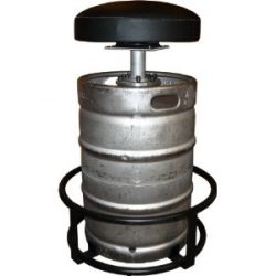 Good example how to make bar stools out of a repurposed beer barrel.