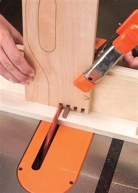 How to make a box joint iwth the wobble blade on a table saw.