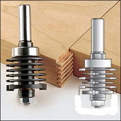 Finger joint router bits.