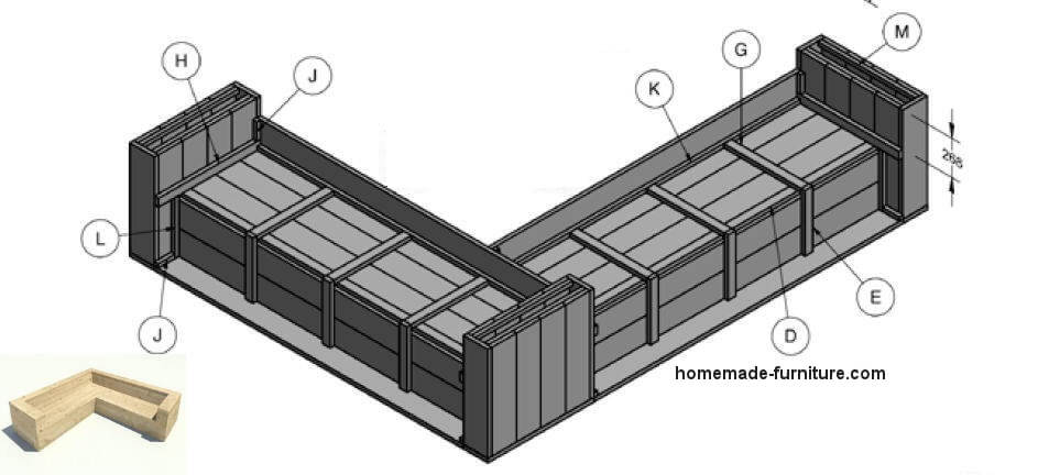 Corner Bench Woodworking Instructions Free Lounge Furniture Building Plan