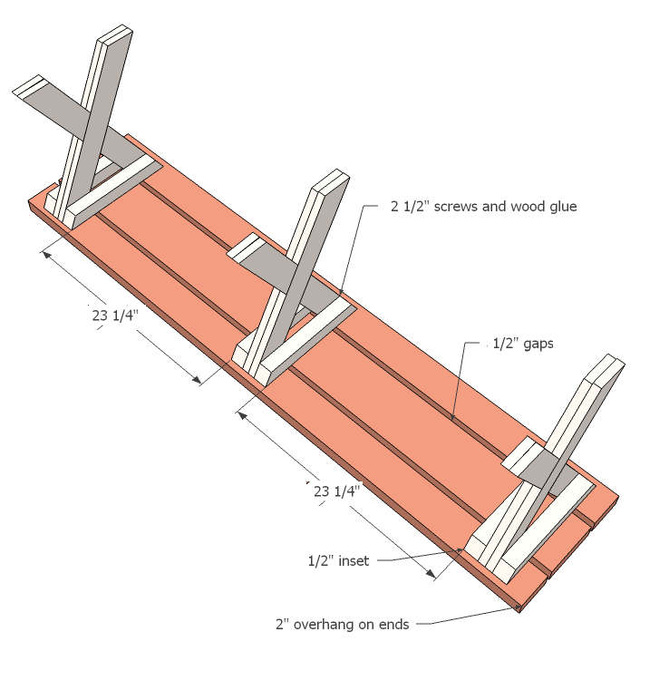Picnic Table With X Frame Construction Diy Examples Drawing Picnic Table With X Frame Construction, How To Make Cross Legs For A Table