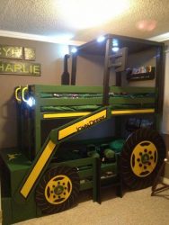 John deere bed for children, free construction drawings.