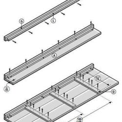 Instructions to make the seat for lounge benches and chairs of scaffolding wood.