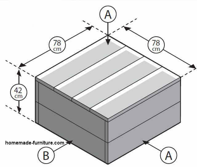 Lounge table woodworking plans.