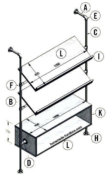 SolidWorks Sheet metal Steel rack 900x300mm - YouTube