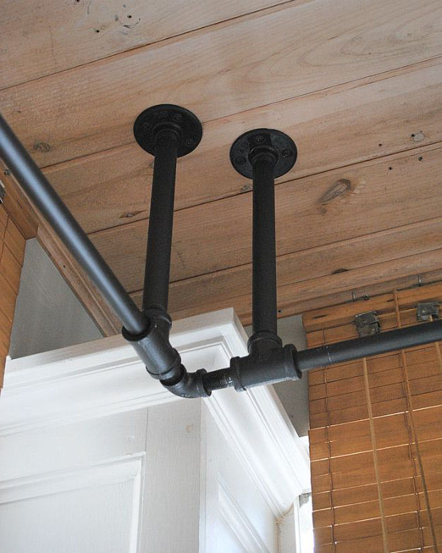 Extra supports to suspend the heavy weight of curtains.