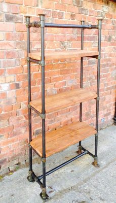Shelving storage rack for kitchen and garage.