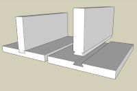 Sliding dove tail wood joinery method.