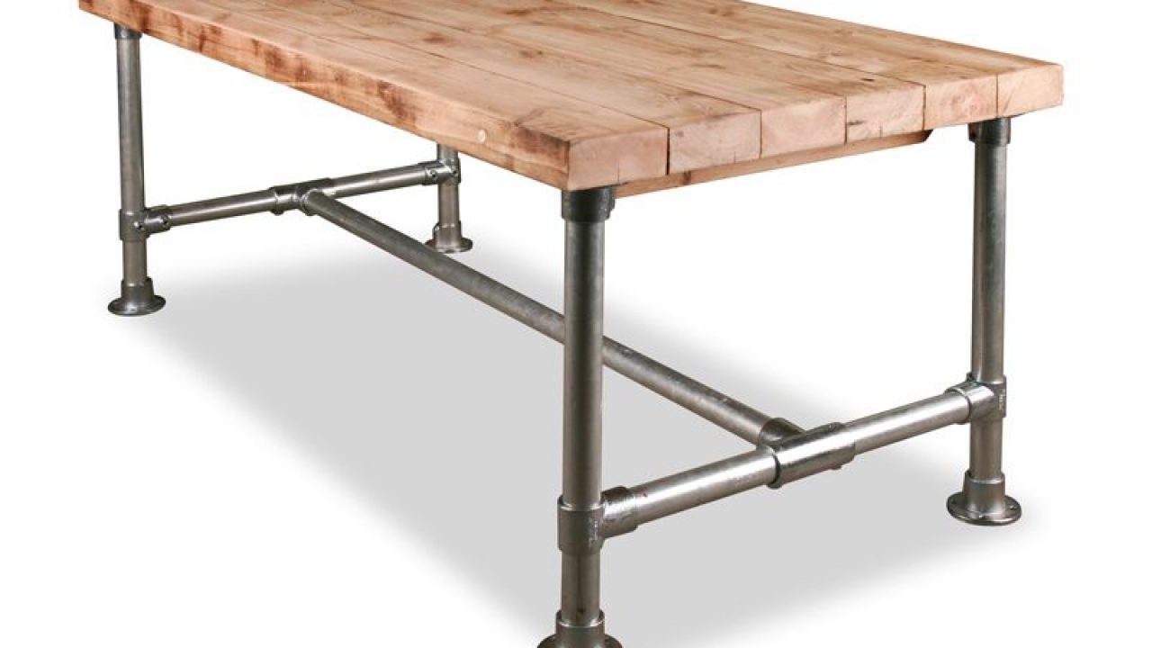 Galvanised Steel Side Coffee Table Desk Bar FRAME Industrial Scaffold Pipe X 