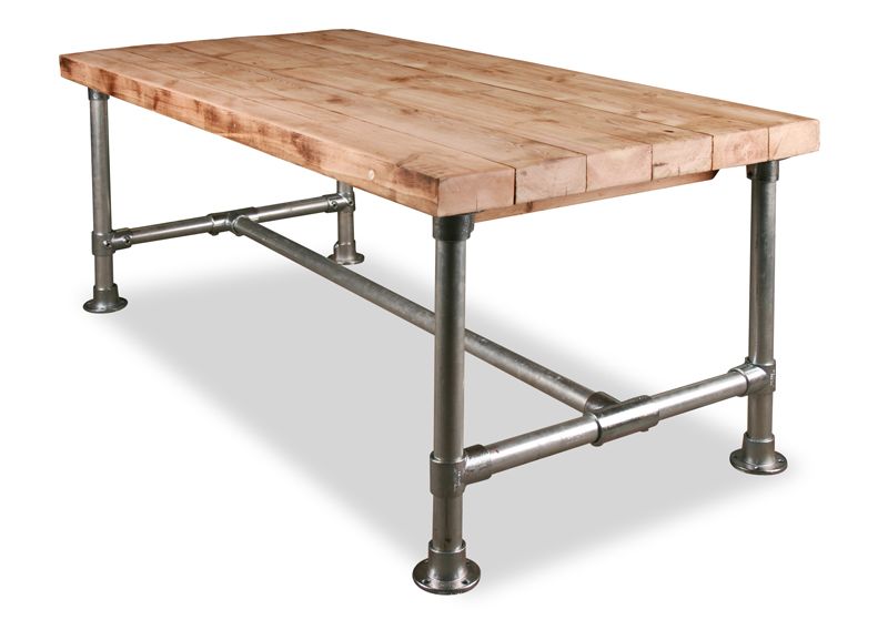 Galvanized Pipe Coffee Table - Pipe Wood Table V2 Storefront Life - The steel work bench comes complete with hardware, instructions and is easy to assemble.